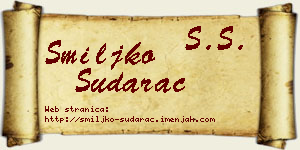 Smiljko Sudarac vizit kartica